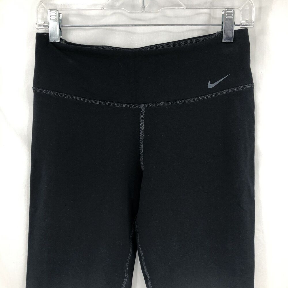 Nike Legend Sunset Capri Black White Ombre Tight Crops Wide Band Pants Small